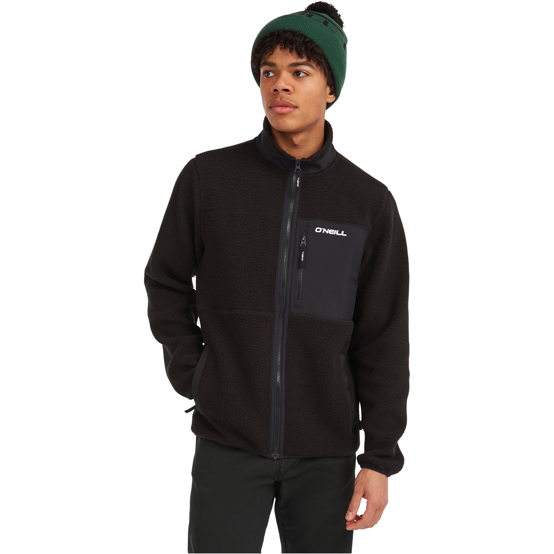 2025 O'Neill Mens Must-Have High-Pile Zip Fleece 2350133 - Black Out